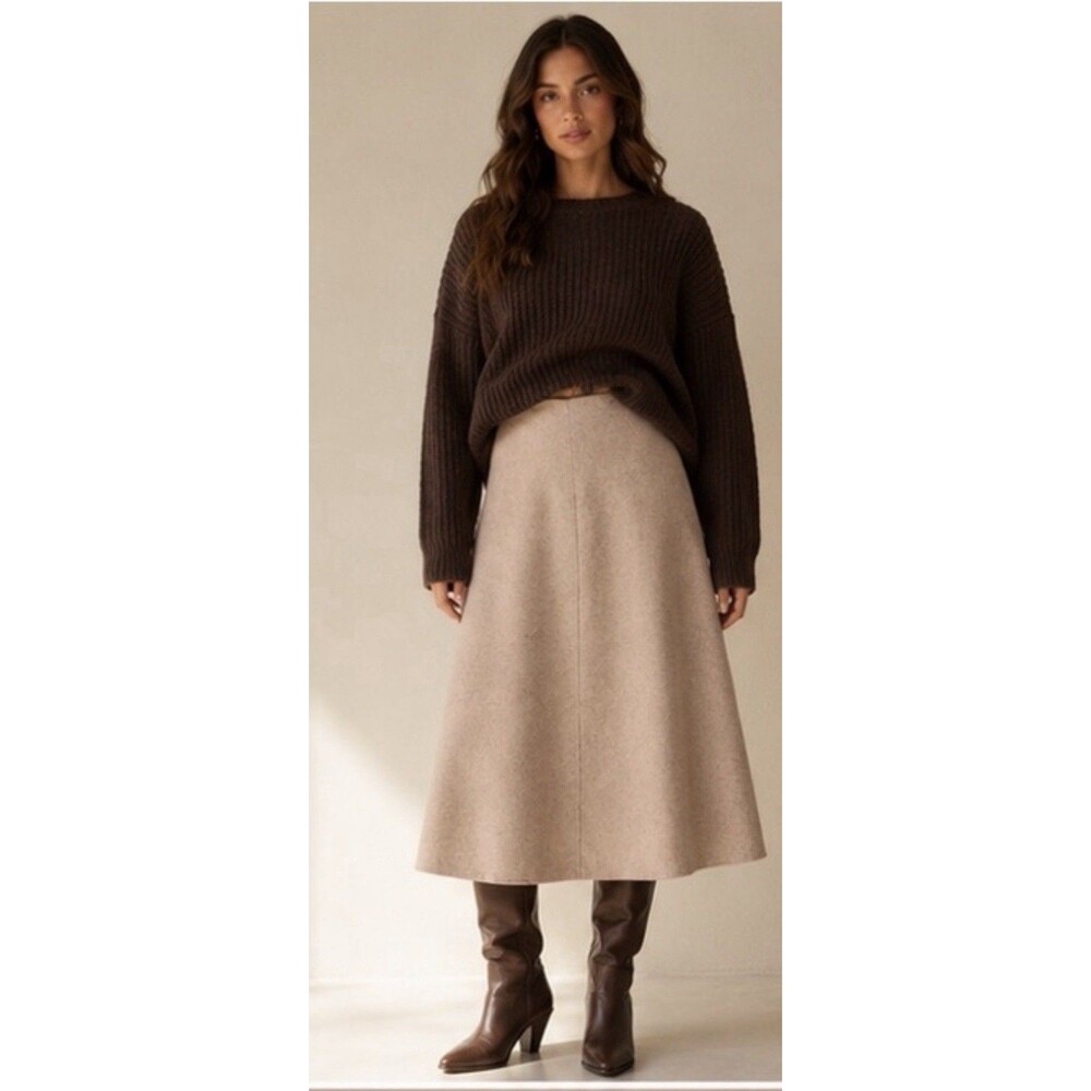 NWT Anthro Mare Mare X A Line Neutral Skirt Size XSP